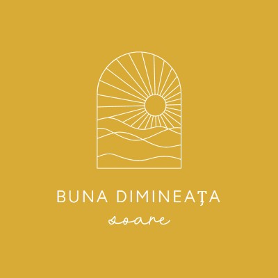 Bună dimineața, soare yellow modern,minimal,lines,simple,waves,sun