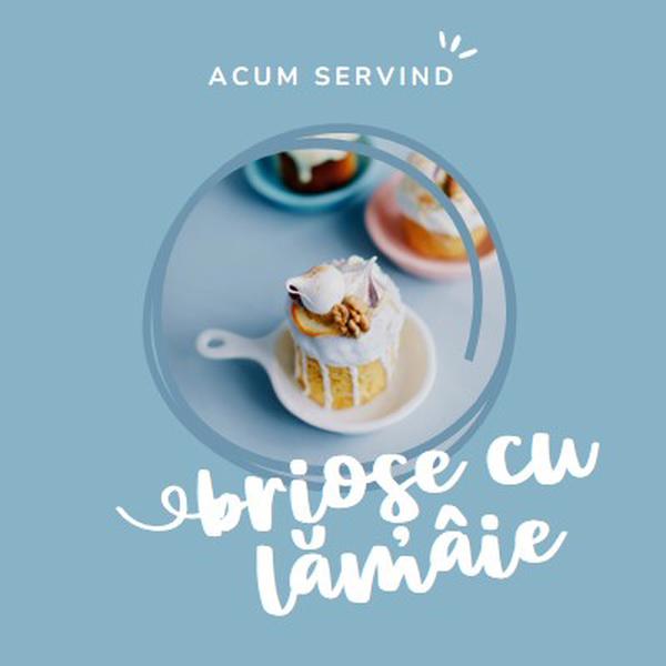 Acum servește brioșe cu lămâie blue modern,playful,whimsical