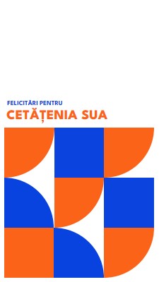 Felicitări pentru cetățenie red modern-geometric-&-linear