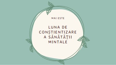 Onorați conștientizarea sănătății mintale green organic-simple