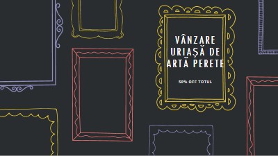 Vânzare uriașă de artă perete black whimsical-line