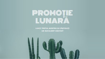 Test lunar cu promoție green modern-simple