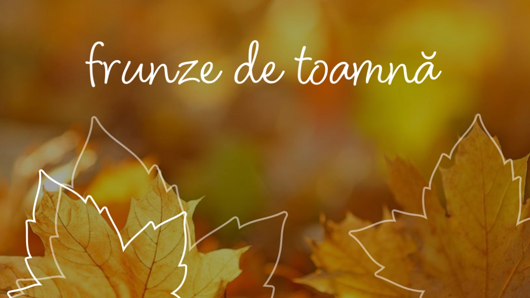 Frunze de toamnă orange organic-simple