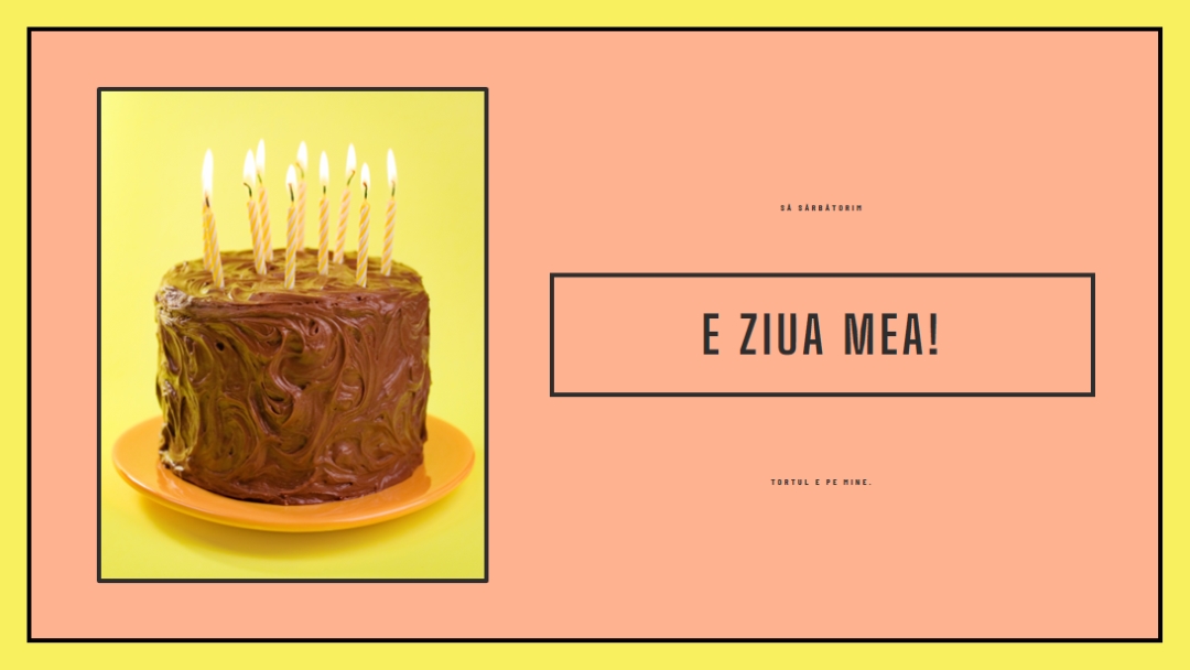 Lăsați-i să mănânce tort pink modern-bold