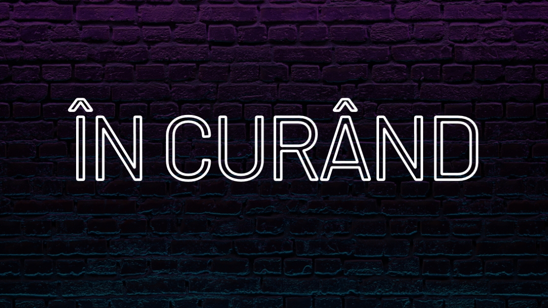 În curând pentru dvs. purple modern-bold