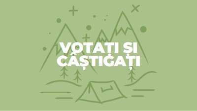 Votați și câștigați green whimsical-line