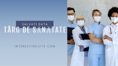 Viață sănătoasă blue modern-simple