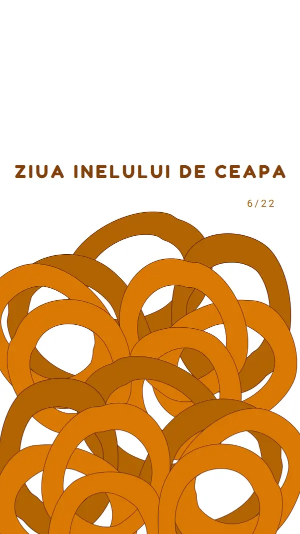 Inele de duzina orange whimsical-line
