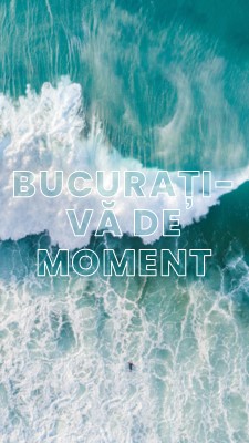 Bucurați-vă de acest moment blue modern-simple