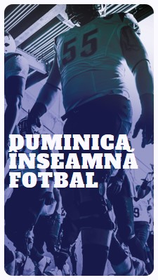 Duminica înseamnă fotbal purple modern-bold