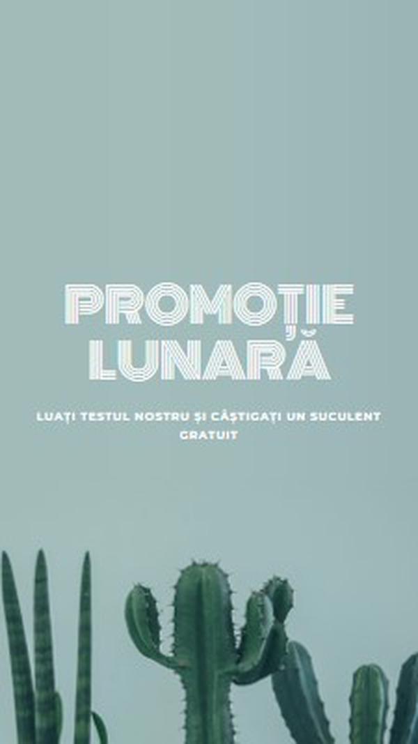 Test lunar cu promoție green modern-simple