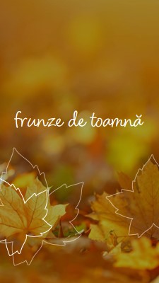 Frunze de toamnă orange organic-simple