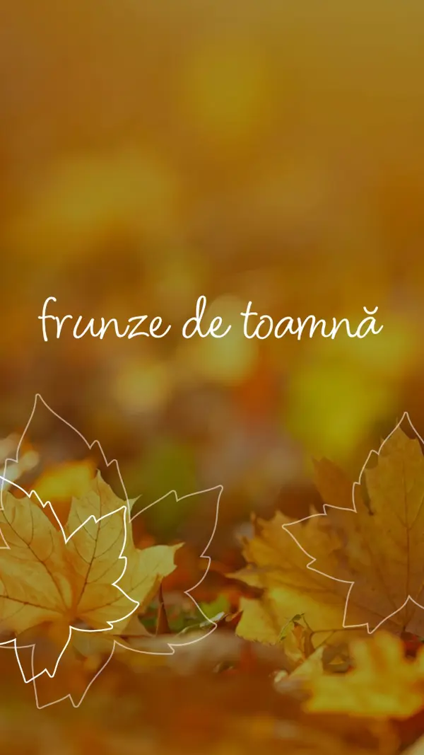 Frunze de toamnă orange organic-simple