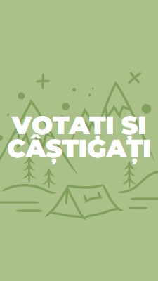 Votați și câștigați green whimsical-line