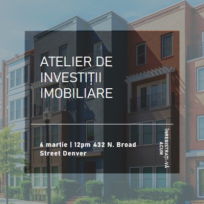 Investiție urbană blue modern-simple