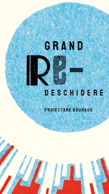 Redeschidere lată blue modern-bold