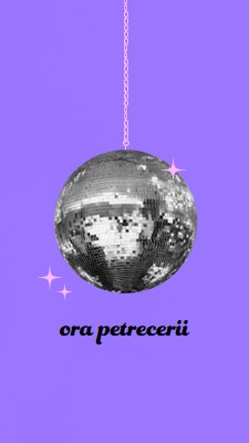 Petrecere cu fiecare ocazie purple simple,collage,disco,fun,playful,photo