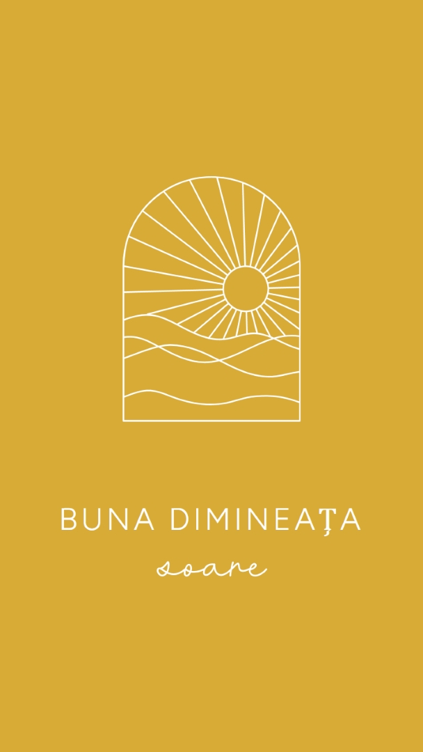 Bună dimineața, soare yellow modern,minimal,lines,simple,waves,sun