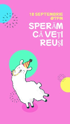 Sperăm că veți reuși pink bold.-playful,graphic