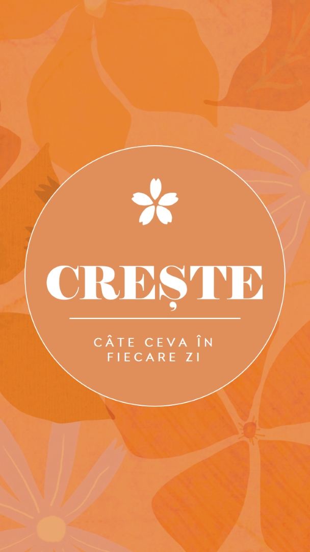 Creșteți mai mult în fiecare zi orange vintage,botanical,frame,rustic,motif,background,