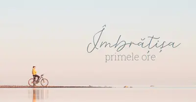 Îmbrățișați primele ore blue simple,minimal,photo,handwriting,typographic