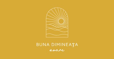 Bună dimineața, soare yellow modern,minimal,lines,simple,waves,sun