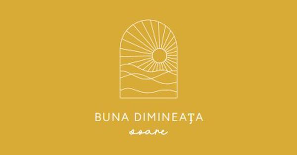 Bună dimineața, soare yellow modern,minimal,lines,simple,waves,sun