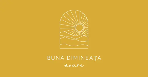 Bună dimineața, soare yellow modern,minimal,lines,simple,waves,sun