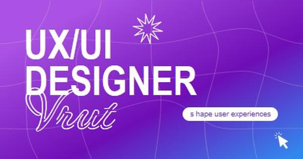 Proiectant UI/UX dorit purple bold,playful,digital,grid,neon,gradient