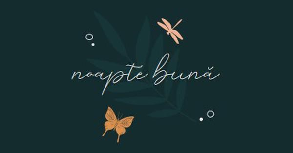 O noapte bună simplă blue whimsical,bohemian,graphic,simple,motif,handwriting,illustration,