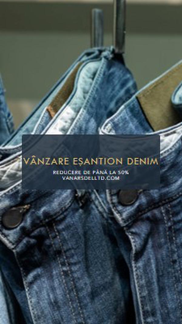 Denim la modă blue modern-simple