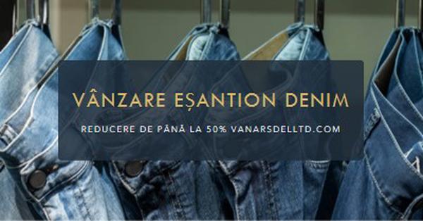 Denim la modă blue modern-simple