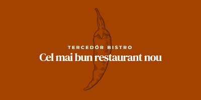 Suntem cel mai bun restaurant nou red modern-simple