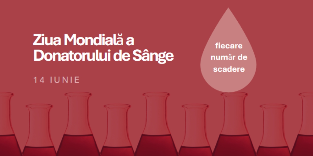 Ziua Mondială a Donatorului de Sânge red modern-bold
