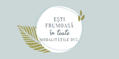 Frumoasă în toate modurile tale blue organic-simple