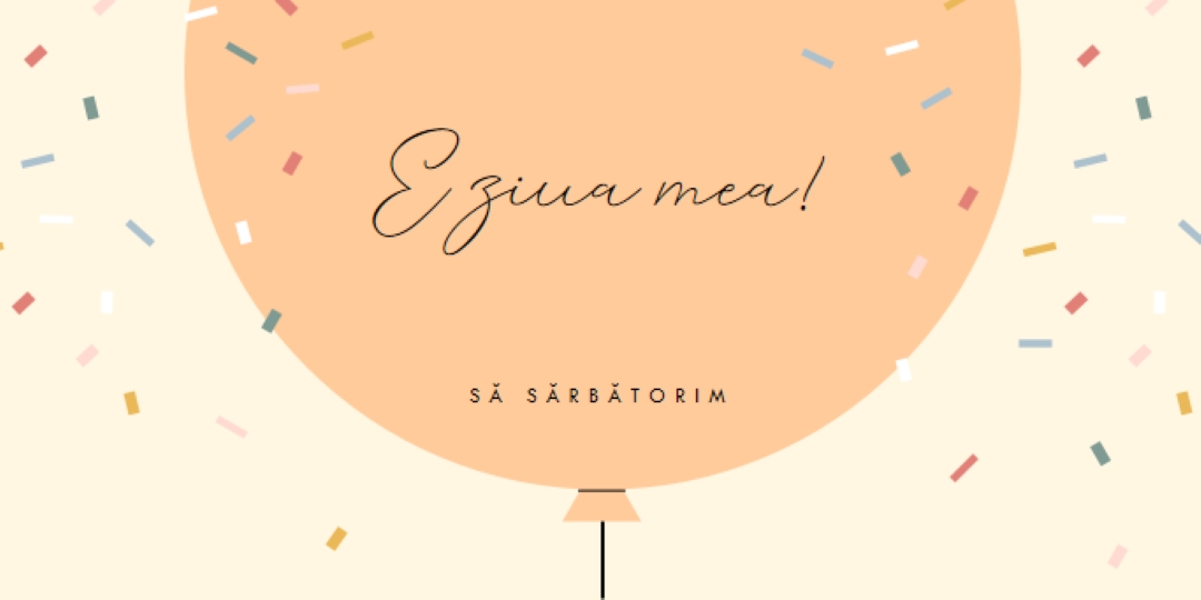 Să sărbătorim ziua mea de naștere yellow whimsical-line