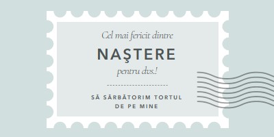 Zi de naștere minunată blue modern-simple