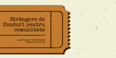 Bilet mare brown vintage-retro