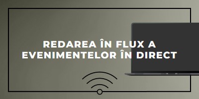 Redarea în flux a evenimentului în direct gray modern-bold