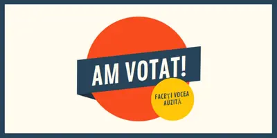 Am votat! red vintage-retro