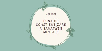 Onorați conștientizarea sănătății mintale green organic-simple