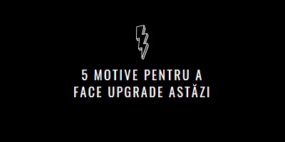 Cinci motive pentru a face upgrade black modern-bold