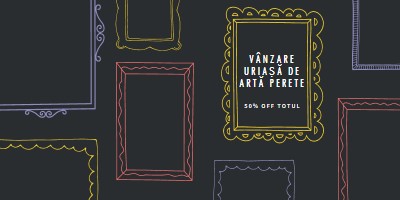 Vânzare uriașă de artă perete black whimsical-line