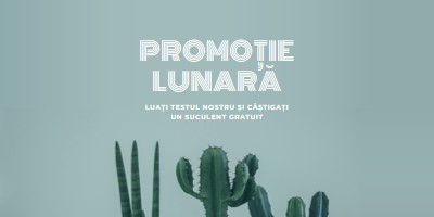 Test lunar cu promoție green modern-simple