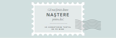 Zi de naștere minunată blue modern-simple