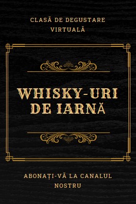 Whisky-uri de iarnă black vintage-retro