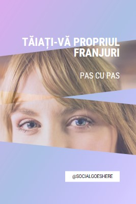 Tăiați-vă propriul franjuri purple modern-bold