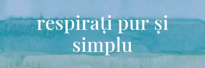 Și respirați blue modern-simple