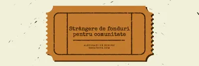 Bilet mare brown vintage-retro