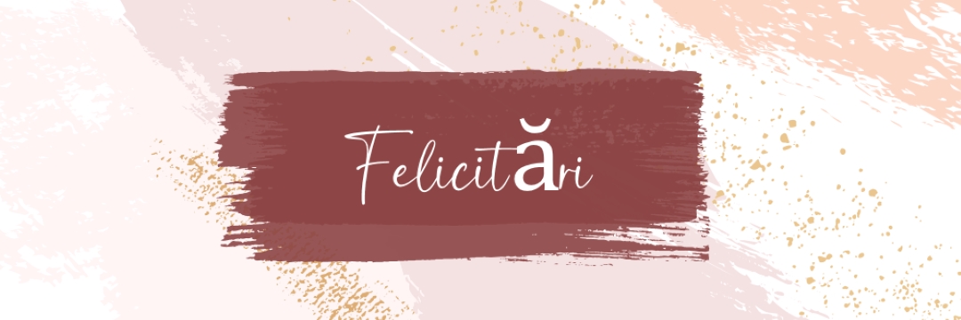 Felicitări simple pink organic-simple